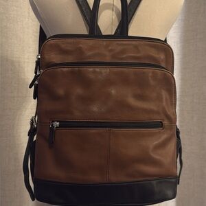 ili New York Backpack, genuine leather.